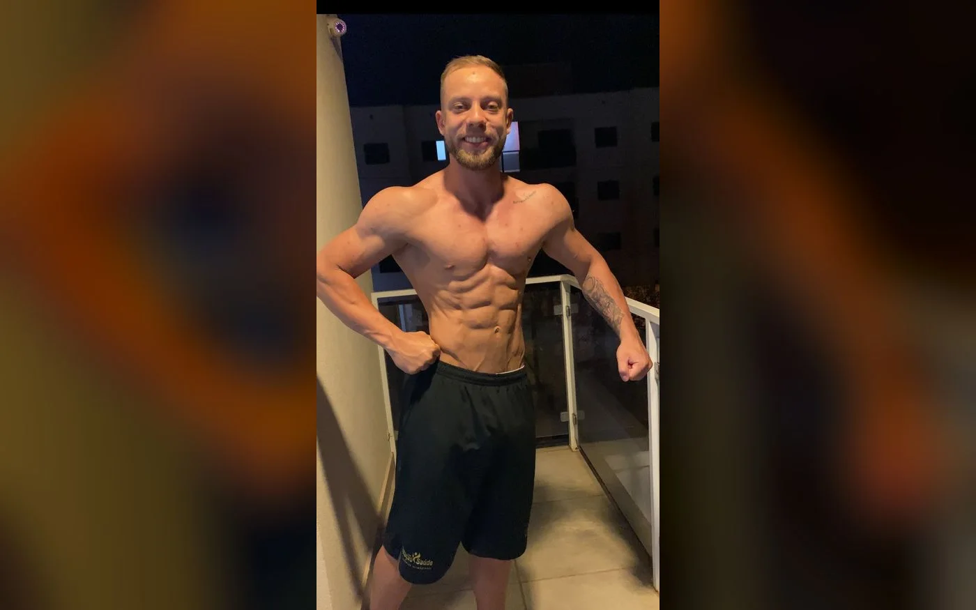 Gabriel Zaccaria na estreia no Men’s Physique